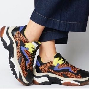 Ash Leopard Print/Cheetah Neon Sneakers